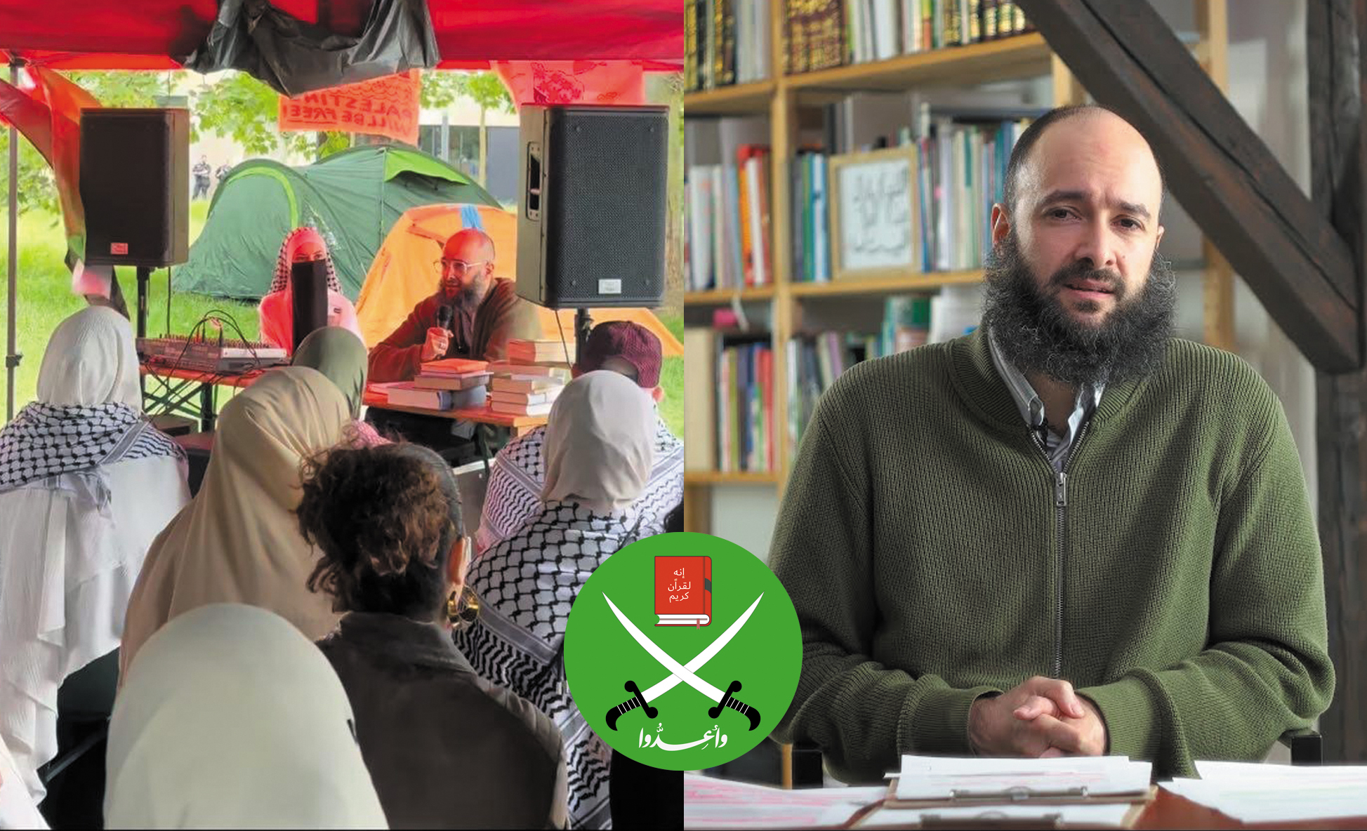 Muslimbrüder-naher Redner auf dem Frankfurter Palästina Camp an der Goethe Universität!